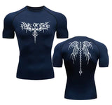 Sharp Focus Anime Print Gym Sport Quick Dry Gym TShirts