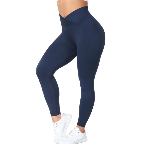 Sharp Focus V Waist Scrunch Butt Lifting Leggings for Women Seamless Workout Gym Leggings High Waist Tummy Control Yoga Pants