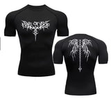 Sharp Focus Anime Print Gym Sport Quick Dry Gym TShirts