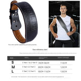 Sharp Focus Leather Weightlifting Belt for Men & Women, Adjustable