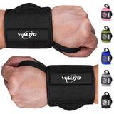 Sharp Focus Weight Lifting Wrist Wraps - 21" Gym Wrist Straps for Weightlifting Breathable Wrist Brace Avoid Injury and Maximize Grip for Men & Women Powerlifting Strength Training Bodybuilding (Black)